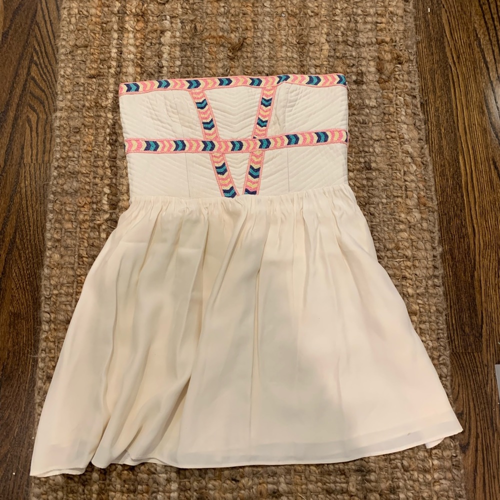 White + Pastel Parker Dress